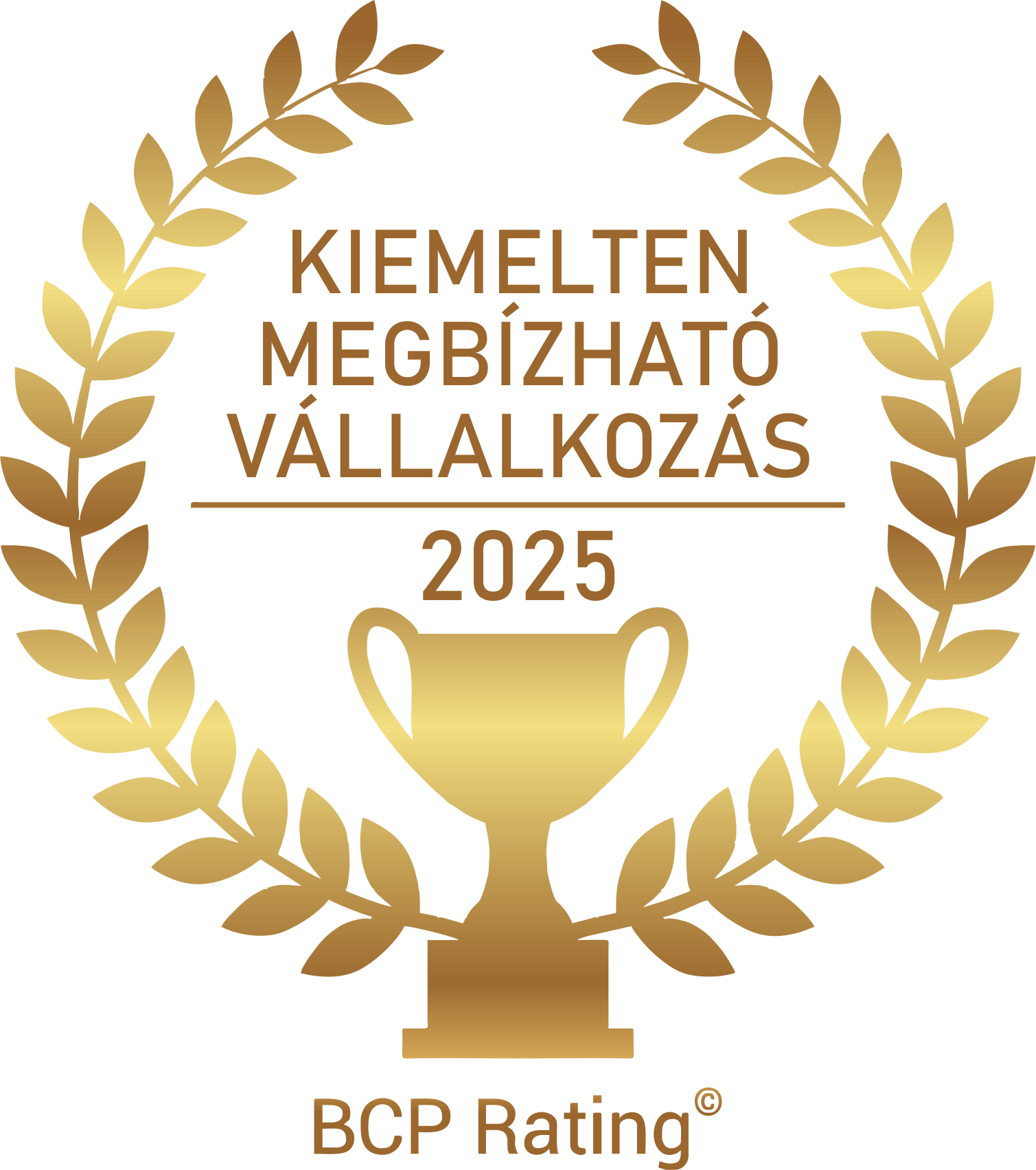 Megbízható vállalkozás 2025 - BCP Rating